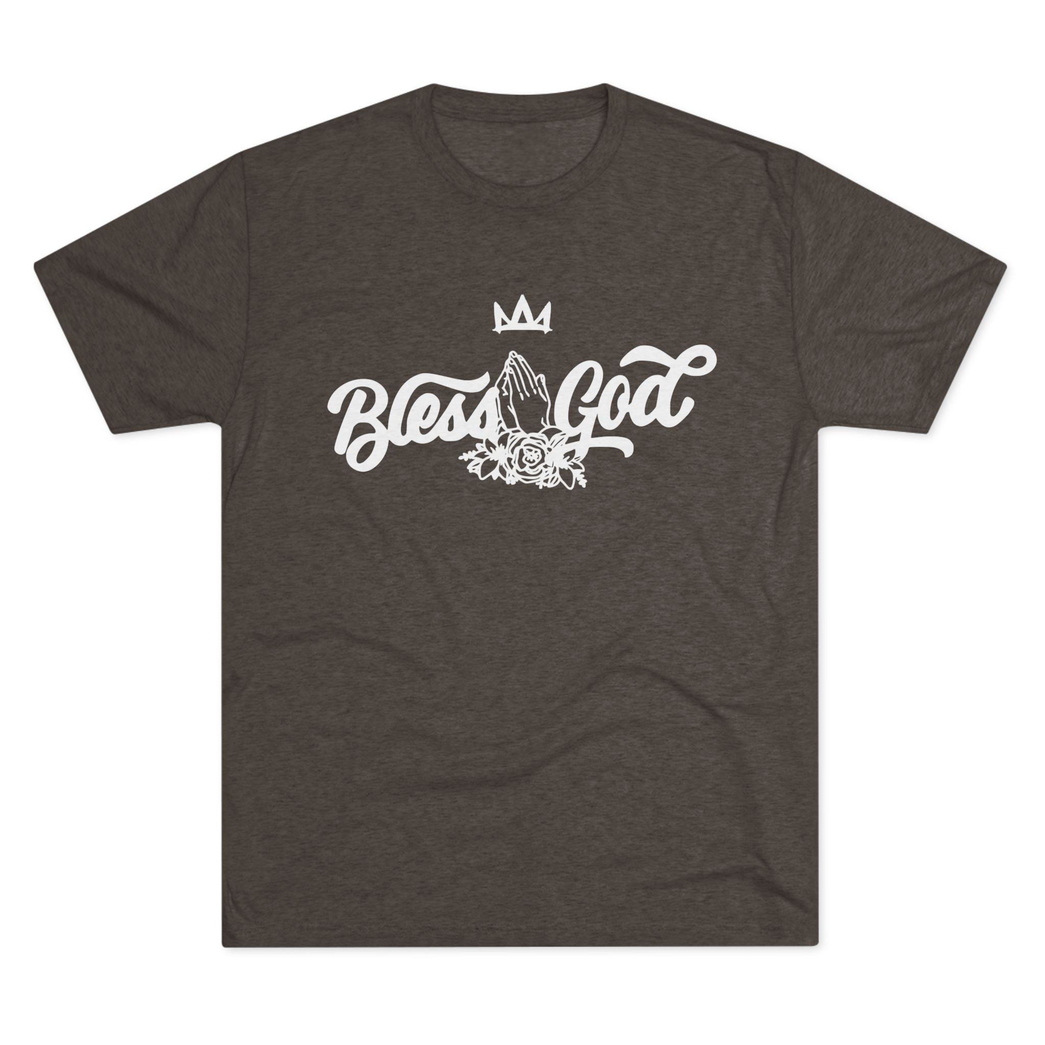 Bless God Prayer Hands Crew Tee