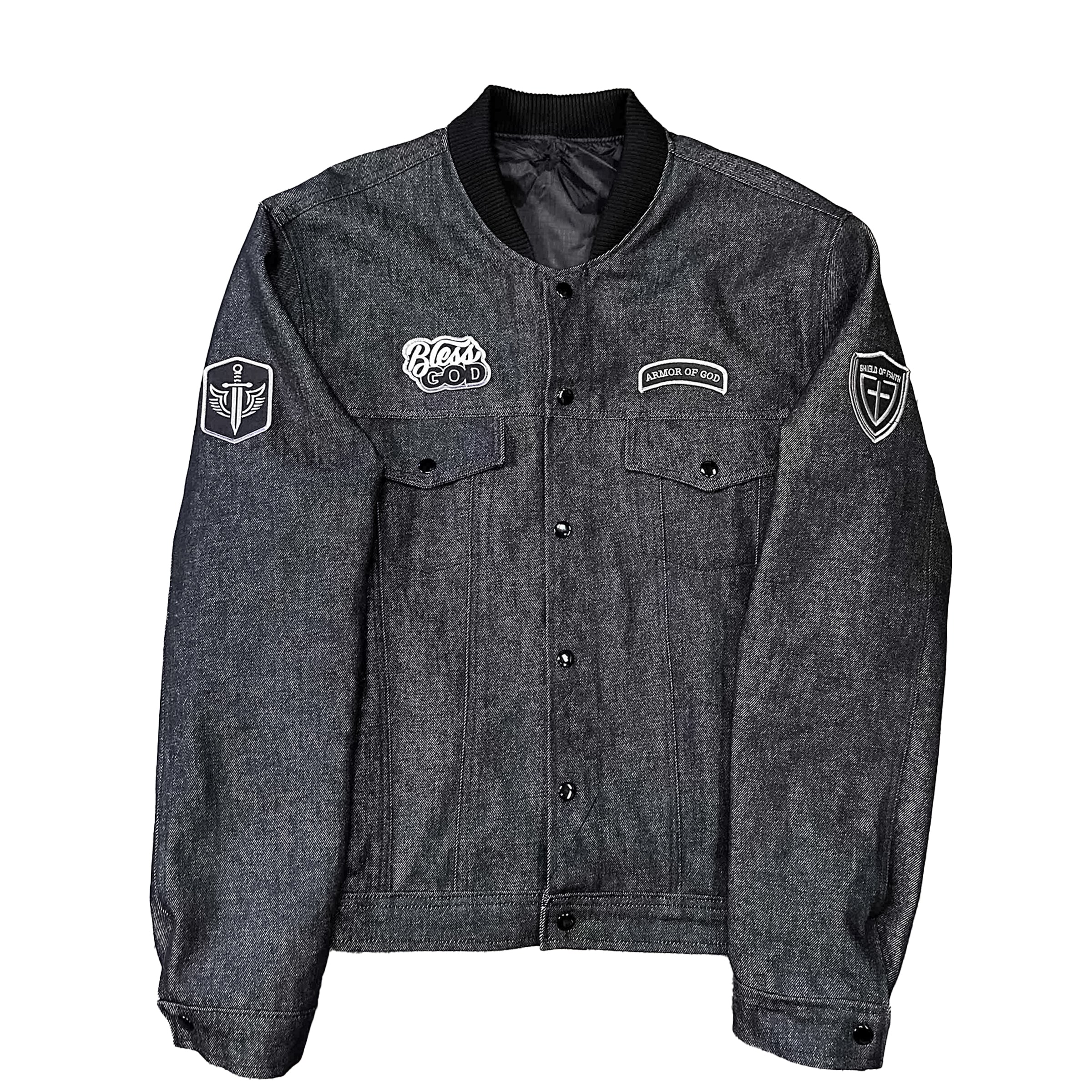 Reversible Armor of God Denim Jacket (American Made)