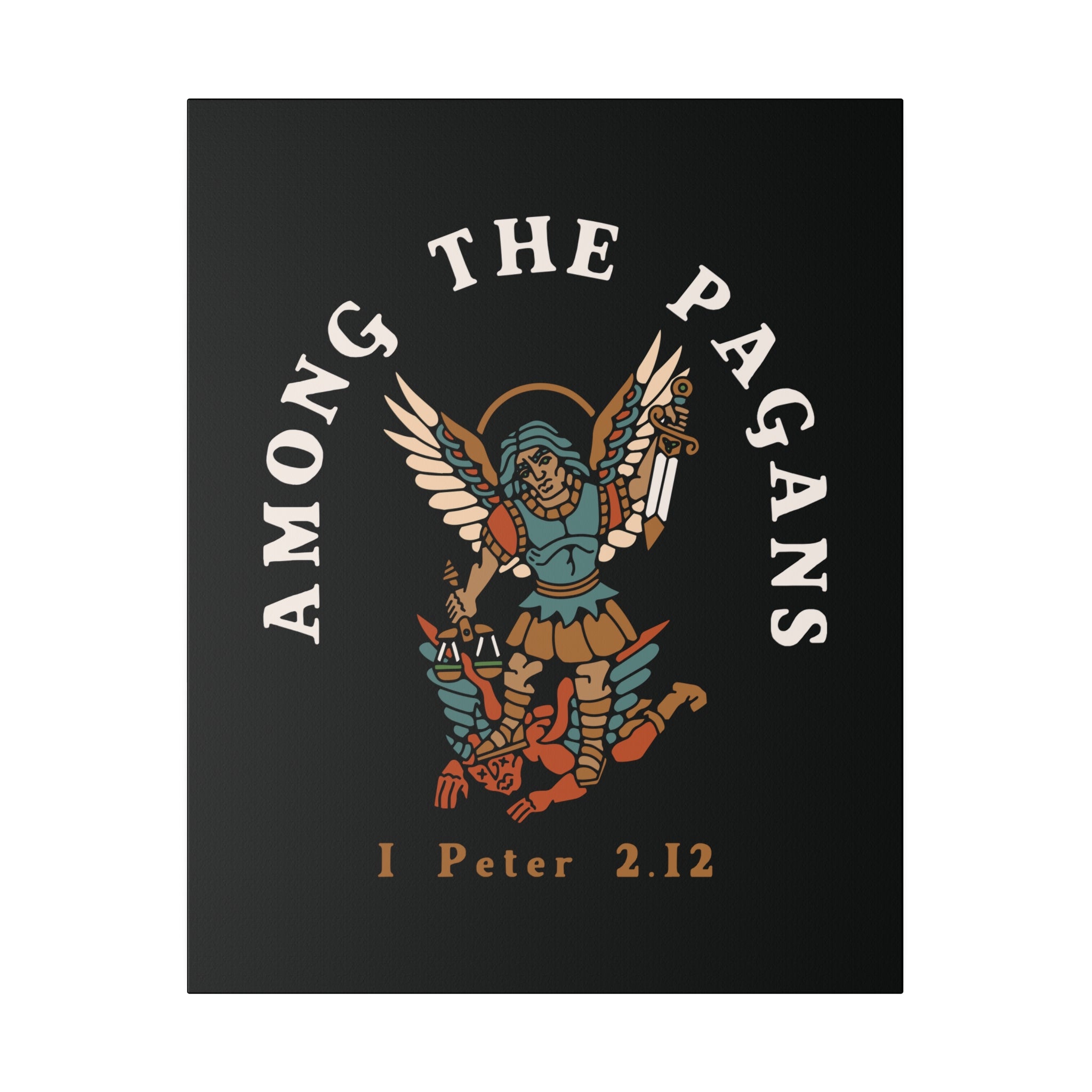 Saint Michael Slaying the Devil Matte Canvas, 24