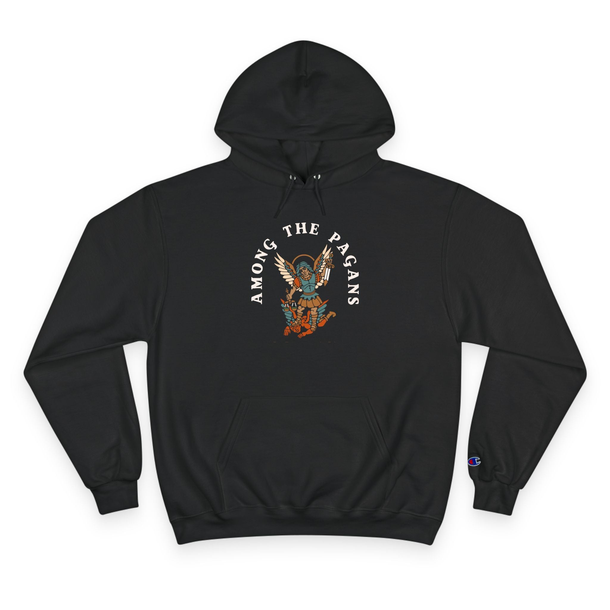 Saint Michael Slaying the Devil Champion Hoodie
